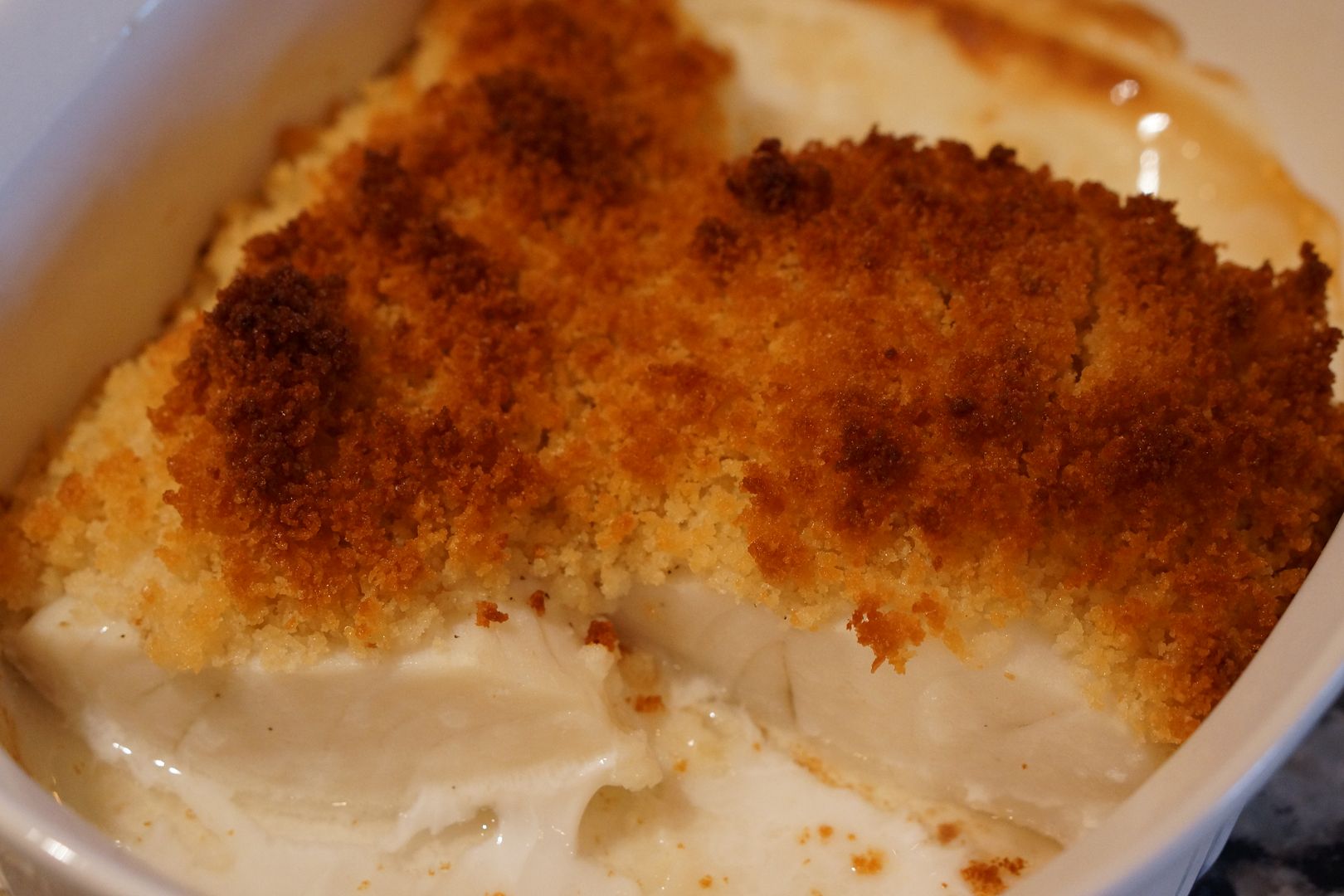 Anne's Odds and Ends Baked Buttery Bread Crumb Cod Recipe